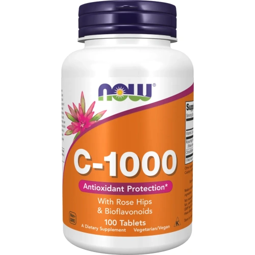 Now Foods, Vitamin C1000, 100 Tablets | Витамин С – Купить сейчас в...