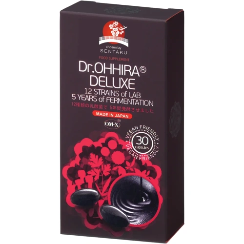 Dr.OHHIRA® DELUXE 5-AASTANE RETSEPT 12 SORDI HAPENDATUD PIIMHAPPEBAKTERITEGA, 30 kapslit | Dr.OHHIRA®