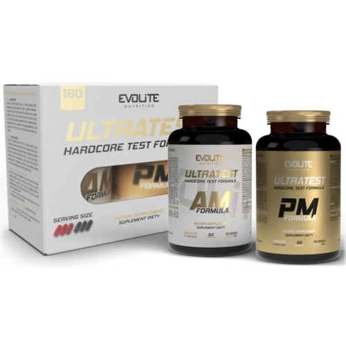Evolite Ultratest Hardcore AM/PM Formula (180caps) | Evolite