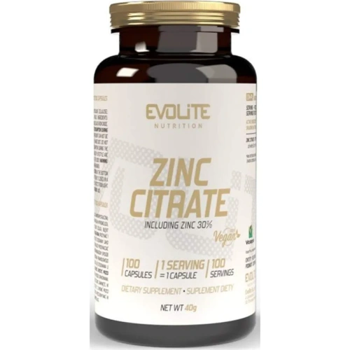 Evolite Zinc Citrate 100caps / Tsinktsitraat | Cinks – Pērc tagad S...