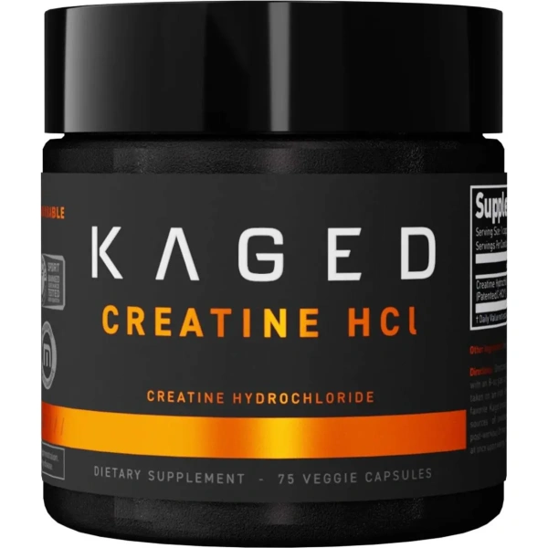 Creatine HCL capsules 750mg / 75serv 75 caps | Kaged Muscle