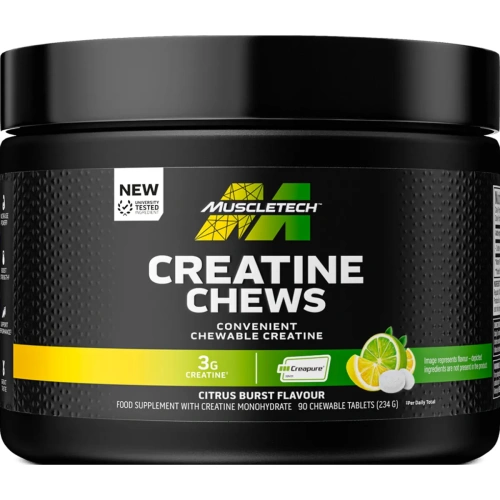 Muscletech Creatine CREAPURE Chew 90 caps, Citrus Burst | KREATIINI...