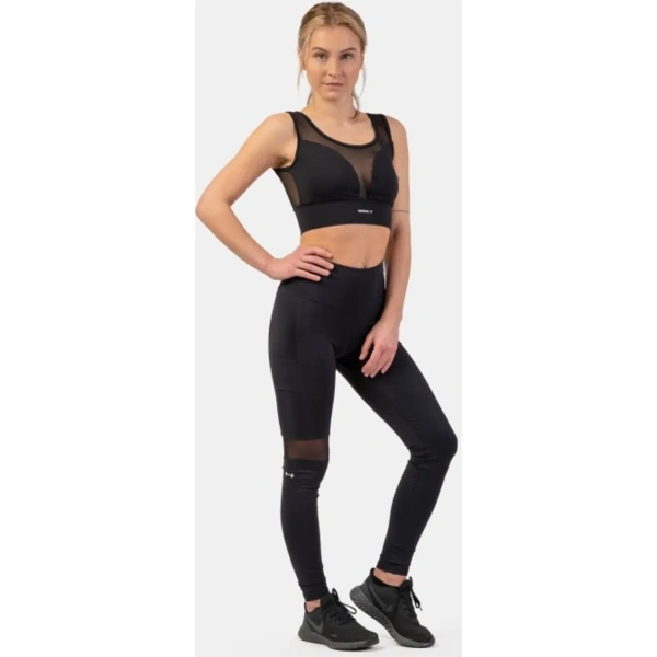 Sporty Smart Pocket High-Waist Leggings, 404, Black | NEBBIA