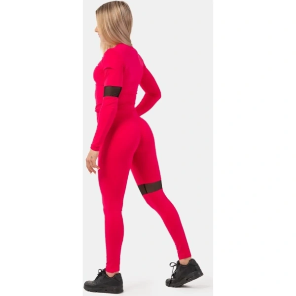 Sporty Smart Pocket High-Waist Leggings, 404, Pink | NEBBIA