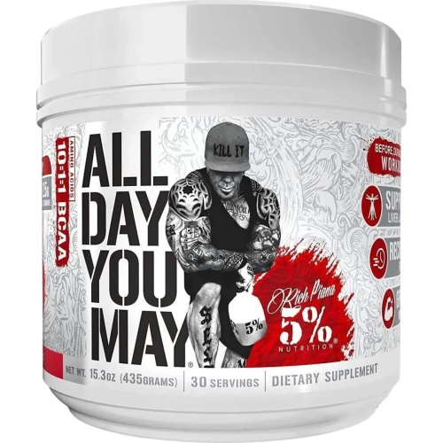 Rich Piana 5% Nutrition ALLDAYYOUMAY | Aminohapped & BCAA – Osta ko...