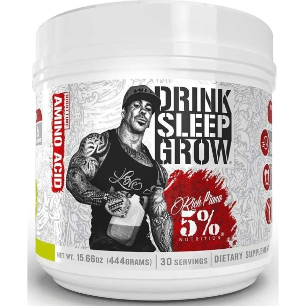 5% NUTRITION Drink Sleep Grow Night Time Aminos 450g | Rich Piana 5% Nutrition