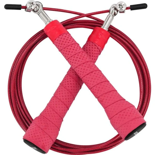 RDX Anti Slip Handle Skipping Rope, Red | RDX