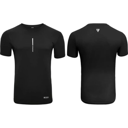 RDX T2 Black Short Sleeves Sweat-wicking Gym T-shirt | RDX