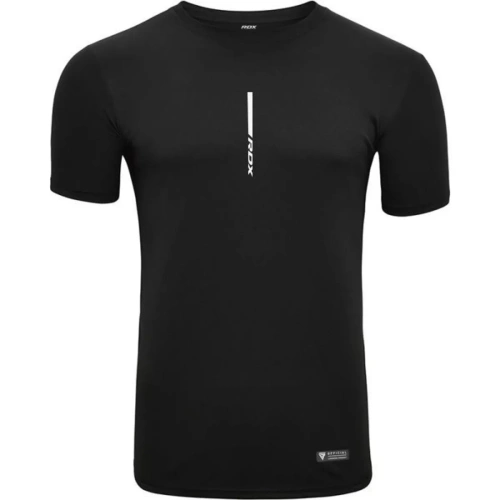 RDX T2 Black Short Sleeves Sweat-wicking Gym T-shirt | RDX