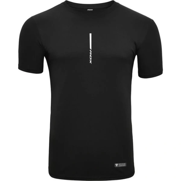 RDX T2 Black Short Sleeves Sweat-wicking Gym T-shirt | RDX