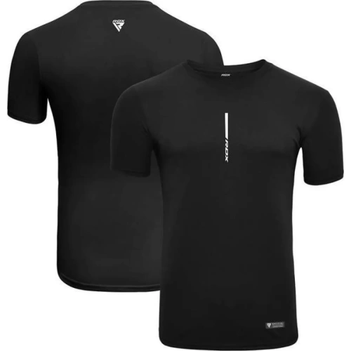 RDX T2 Black Short Sleeves Sweat-wicking Gym T-shirt | RDX