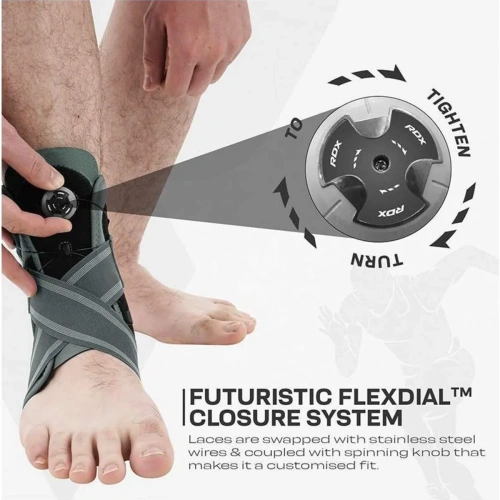 RDX, Hüppeliigese ortoos, FT BIO-TECH Brace Support For Sprained Ankle With Flexdial | RDX
