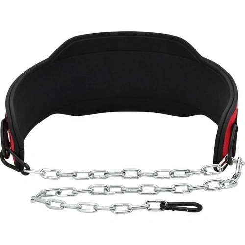 RDX T7 Weight Training Dipping Belt With Chain - Red | RDX