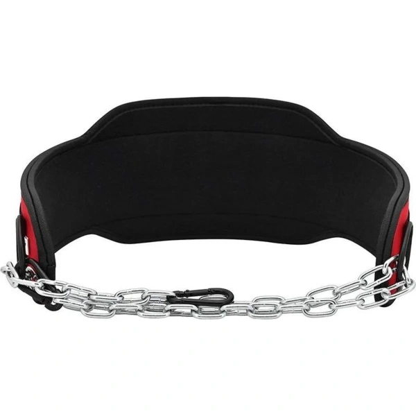 RDX T7 Weight Training Dipping Belt With Chain - Red | RDX