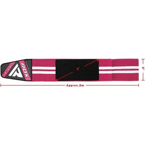 RDX K4 Weightlifting Knee Wraps - Pink | RDX