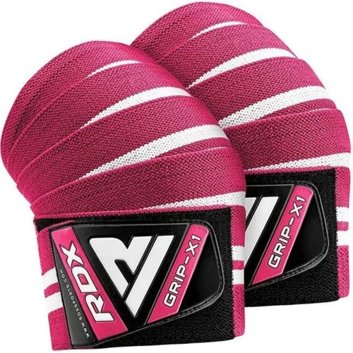 RDX K4 Weightlifting Knee Wraps - Pink | Polvisiteet – Osta nyt Spo...