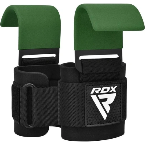 RDX W5 Weight Lifting Hook Straps - Army Green | RDX