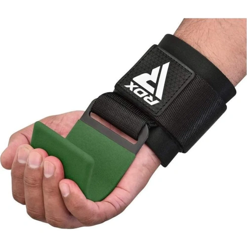 RDX W5 Weight Lifting Hook Straps - Army Green | RDX