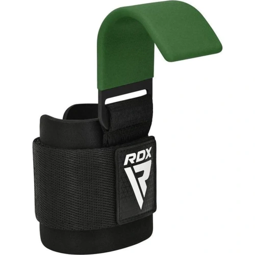 RDX W5 Weight Lifting Hook Straps - Army Green | RDX