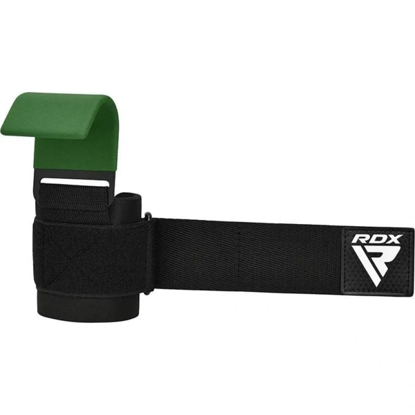 RDX W5 Weight Lifting Hook Straps - Army Green | RDX