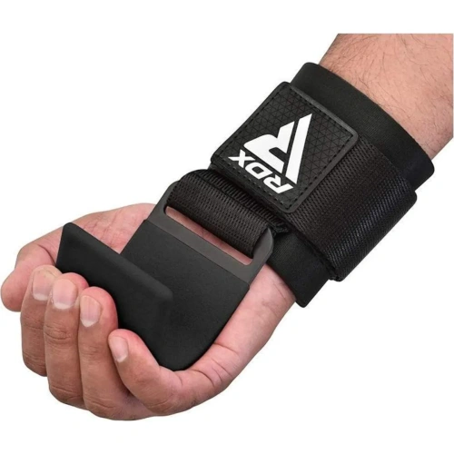 RDX W5 Weight Lifting Hook Straps - Black | RDX