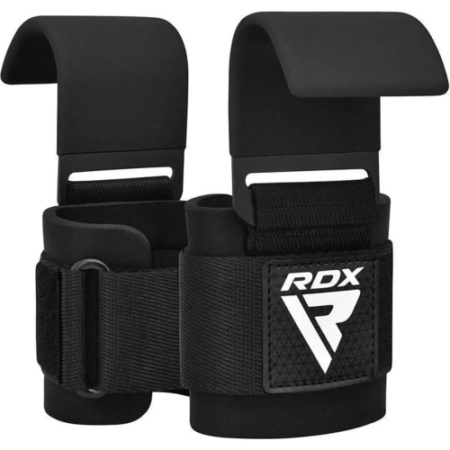 RDX W5 Weight Lifting Hook Straps - Black | RDX