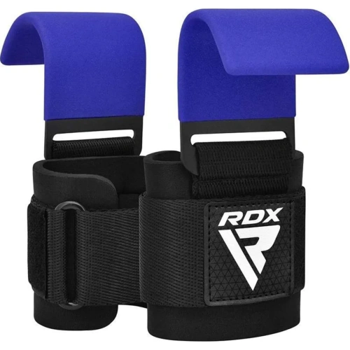 RDX W5 Weight Lifting Hook Straps - Blue | RDX