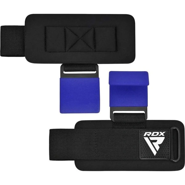 RDX W5 Weight Lifting Hook Straps - Blue | RDX