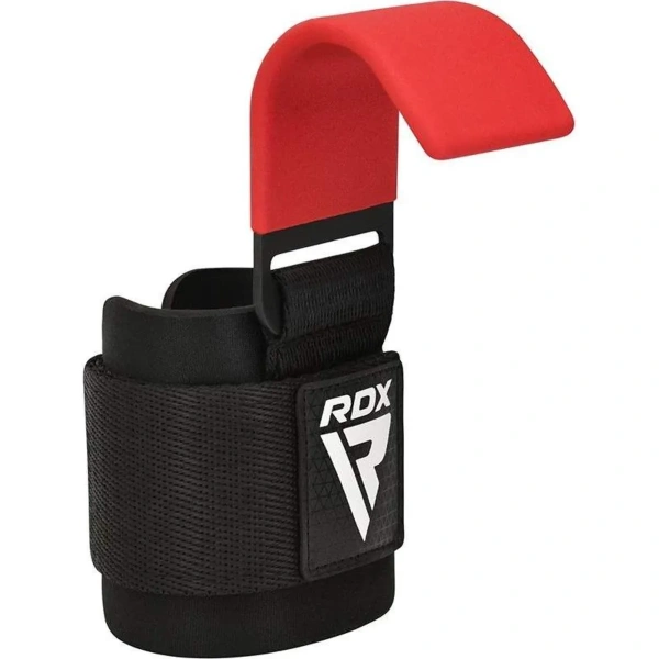 RDX W5 Weight Lifting Hook Straps - Red | RDX