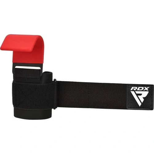 RDX W5 Weight Lifting Hook Straps - Red | RDX