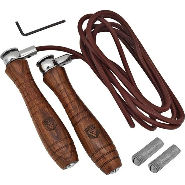 RDX L2 Wooden Grips, 2.75m, Skipping Rope | RDX