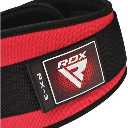 RDX, X3 6 Inch Weightlifting Neoprene Gym Belt, Red | RDX