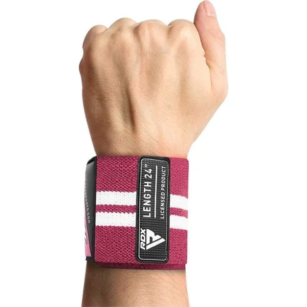 RDX W4 Wrist Support Wraps For Weight Lifting - Pink | RDX