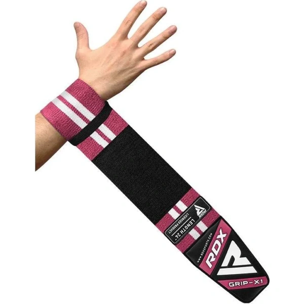 RDX W4 Wrist Support Wraps For Weight Lifting - Pink | RDX