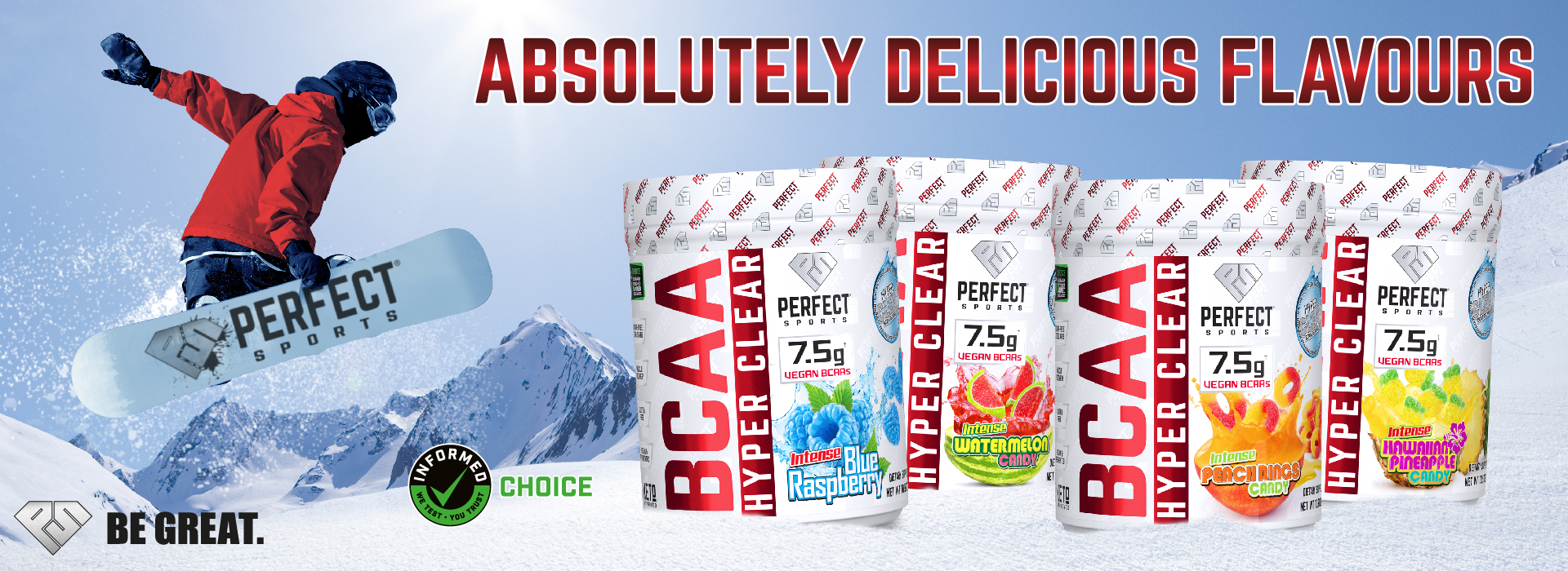 BCAAs Absolutely Delicious Flavours
